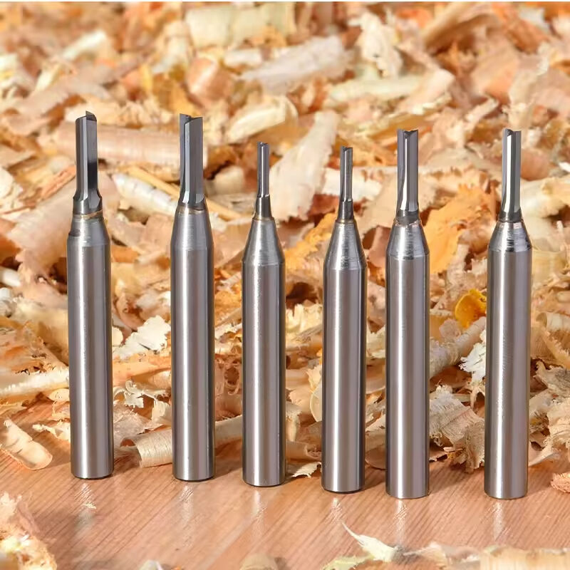 TCT 2/3 Flute Straight Bit Tungsten Carbide Milling Cutter Without Teeth Solid Carbide