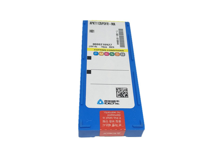 アルミニウム銀製色APKT1135PDFR-MA H01のためのKORLOYの炭化物の挿入物