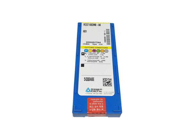 アルミニウム銀製色RCGT1003MO-AK H01のための高精度の炭化物の挿入物