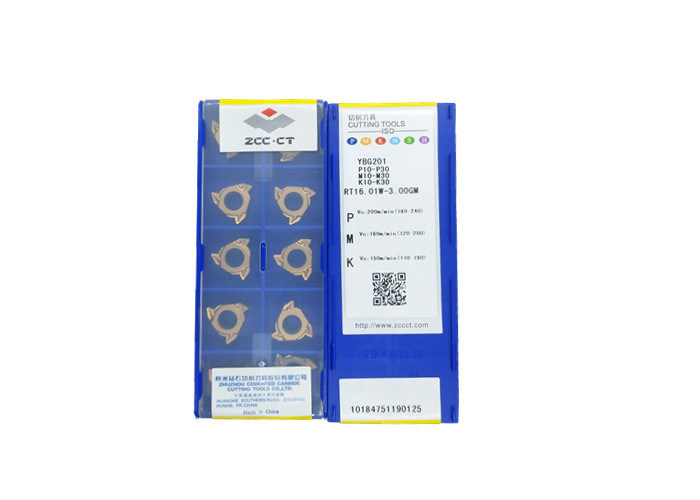 機械化の鋼鉄のための挿入物RT16.01W-3.00GM YBG201に通す元の炭化タングステン