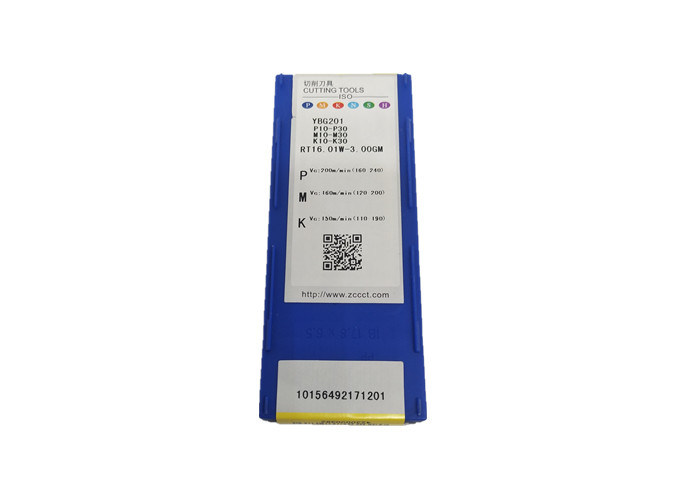 挿入物RT16.01W-2.00GM YBG201の変化のタイプに通す切削工具の炭化物