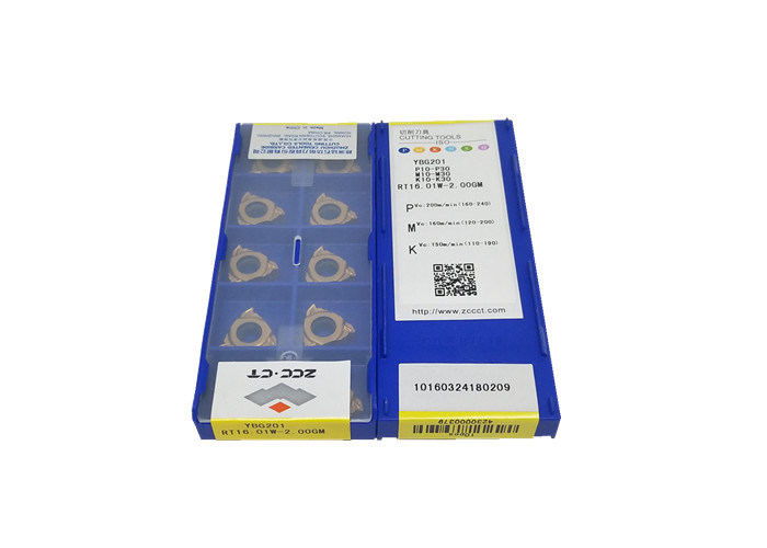 挿入物RT16.01W-2.00GM YBG201の変化のタイプに通す切削工具の炭化物