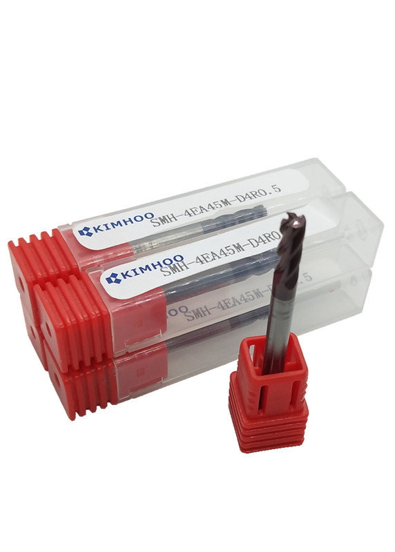 高性能の固体炭化物のエンド ミルSMH-4EA45M-D4R0.5の黒色